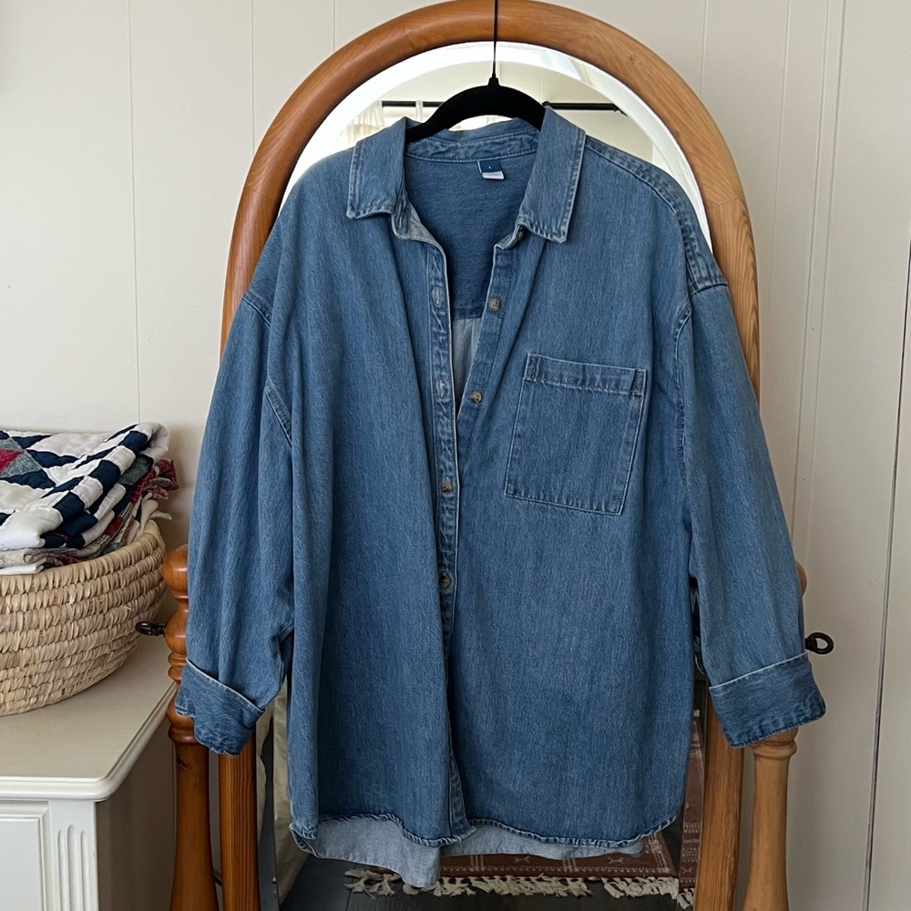 Old Navy Oversized Denim Shirt